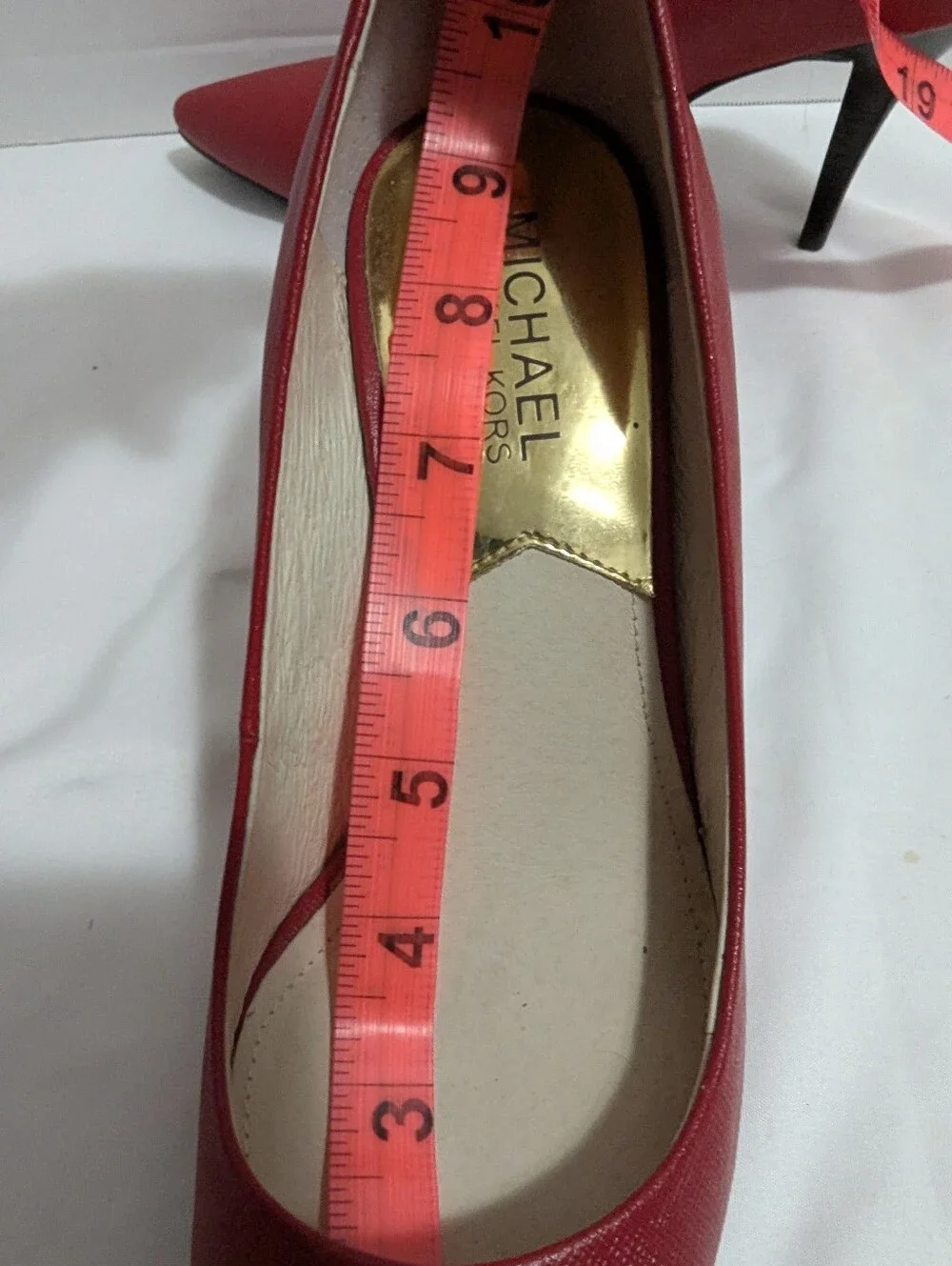 Michael Kors Red High Heels Size 6.5